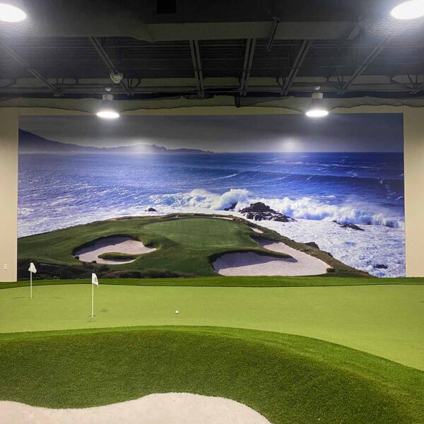 Indoor Golf Ocean Wall Mural
