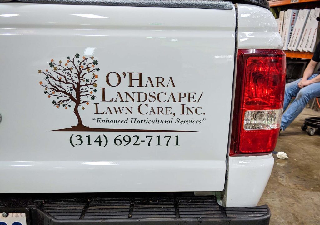 Ohara Landscaping Info vinyl car decals